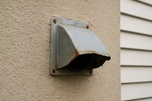 Exterior Vent Cap Damaged or Exposed